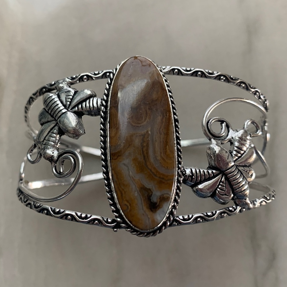 1998 Artisan Silver and Brown Women's Bracelet